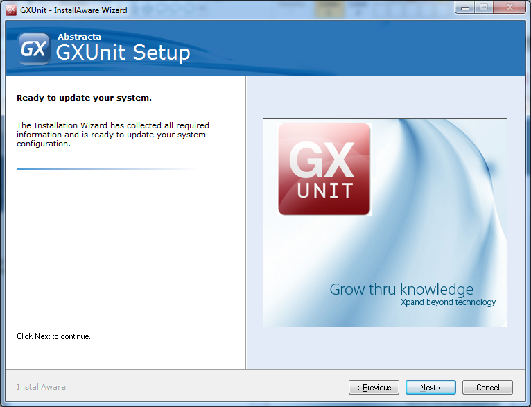 GXunit installation4.png